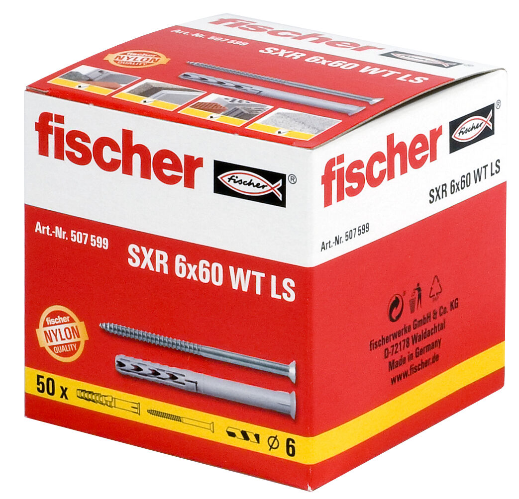 fischer Frame fixing SXRL 8 x 60 T zinc-plated steel Fischer